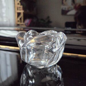 Royal Copenhagen Crystal Candleholder Clear Glass Home Decor
